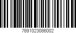 Código de barras (EAN, GTIN, SKU, ISBN): '7891023086002'