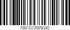Código de barras (EAN, GTIN, SKU, ISBN): '7891023565040'