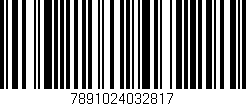 Código de barras (EAN, GTIN, SKU, ISBN): '7891024032817'