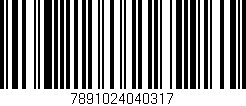 Código de barras (EAN, GTIN, SKU, ISBN): '7891024040317'