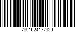 Código de barras (EAN, GTIN, SKU, ISBN): '7891024177839'