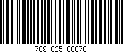 Código de barras (EAN, GTIN, SKU, ISBN): '7891025108870'