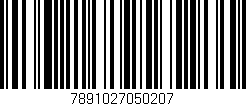 Código de barras (EAN, GTIN, SKU, ISBN): '7891027050207'