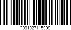 Código de barras (EAN, GTIN, SKU, ISBN): '7891027115999'