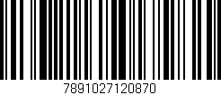 Código de barras (EAN, GTIN, SKU, ISBN): '7891027120870'