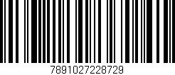 Código de barras (EAN, GTIN, SKU, ISBN): '7891027228729'