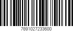 Código de barras (EAN, GTIN, SKU, ISBN): '7891027233600'