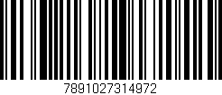 Código de barras (EAN, GTIN, SKU, ISBN): '7891027314972'