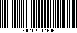 Código de barras (EAN, GTIN, SKU, ISBN): '7891027481605'