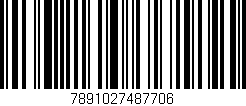 Código de barras (EAN, GTIN, SKU, ISBN): '7891027487706'