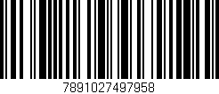 Código de barras (EAN, GTIN, SKU, ISBN): '7891027497958'