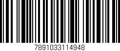 Código de barras (EAN, GTIN, SKU, ISBN): '7891033114948'