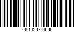 Código de barras (EAN, GTIN, SKU, ISBN): '7891033738038'