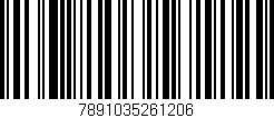 Código de barras (EAN, GTIN, SKU, ISBN): '7891035261206'
