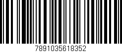 Código de barras (EAN, GTIN, SKU, ISBN): '7891035618352'