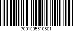 Código de barras (EAN, GTIN, SKU, ISBN): '7891035618581'