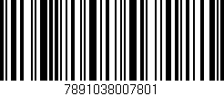 Código de barras (EAN, GTIN, SKU, ISBN): '7891038007801'