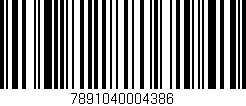 Código de barras (EAN, GTIN, SKU, ISBN): '7891040004386'