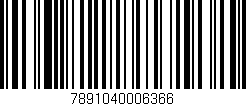 Código de barras (EAN, GTIN, SKU, ISBN): '7891040006366'