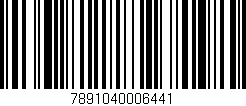 Código de barras (EAN, GTIN, SKU, ISBN): '7891040006441'