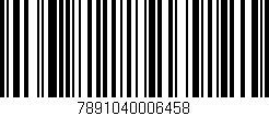 Código de barras (EAN, GTIN, SKU, ISBN): '7891040006458'