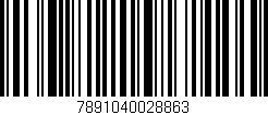 Código de barras (EAN, GTIN, SKU, ISBN): '7891040028863'
