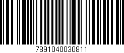 Código de barras (EAN, GTIN, SKU, ISBN): '7891040030811'