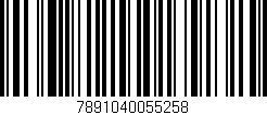 Código de barras (EAN, GTIN, SKU, ISBN): '7891040055258'