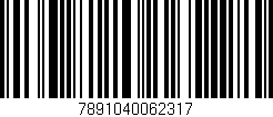 Código de barras (EAN, GTIN, SKU, ISBN): '7891040062317'