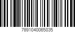 Código de barras (EAN, GTIN, SKU, ISBN): '7891040065035'