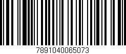 Código de barras (EAN, GTIN, SKU, ISBN): '7891040065073'