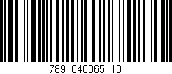 Código de barras (EAN, GTIN, SKU, ISBN): '7891040065110'
