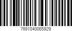Código de barras (EAN, GTIN, SKU, ISBN): '7891040065929'