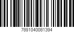 Código de barras (EAN, GTIN, SKU, ISBN): '7891040081394'
