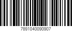 Código de barras (EAN, GTIN, SKU, ISBN): '7891040090907'