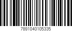 Código de barras (EAN, GTIN, SKU, ISBN): '7891040105335'