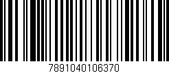 Código de barras (EAN, GTIN, SKU, ISBN): '7891040106370'