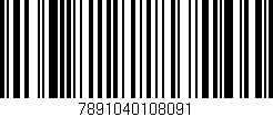 Código de barras (EAN, GTIN, SKU, ISBN): '7891040108091'