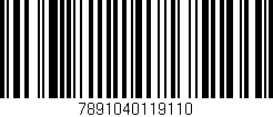 Código de barras (EAN, GTIN, SKU, ISBN): '7891040119110'