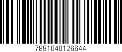 Código de barras (EAN, GTIN, SKU, ISBN): '7891040126644'