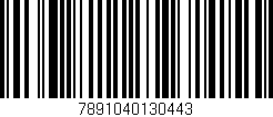 Código de barras (EAN, GTIN, SKU, ISBN): '7891040130443'