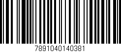 Código de barras (EAN, GTIN, SKU, ISBN): '7891040140381'