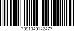Código de barras (EAN, GTIN, SKU, ISBN): '7891040142477'