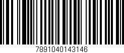 Código de barras (EAN, GTIN, SKU, ISBN): '7891040143146'