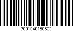 Código de barras (EAN, GTIN, SKU, ISBN): '7891040150533'