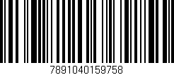 Código de barras (EAN, GTIN, SKU, ISBN): '7891040159758'