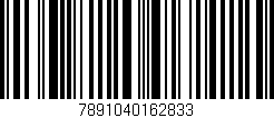 Código de barras (EAN, GTIN, SKU, ISBN): '7891040162833'