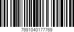 Código de barras (EAN, GTIN, SKU, ISBN): '7891040177769'