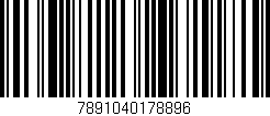 Código de barras (EAN, GTIN, SKU, ISBN): '7891040178896'