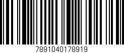 Código de barras (EAN, GTIN, SKU, ISBN): '7891040178919'